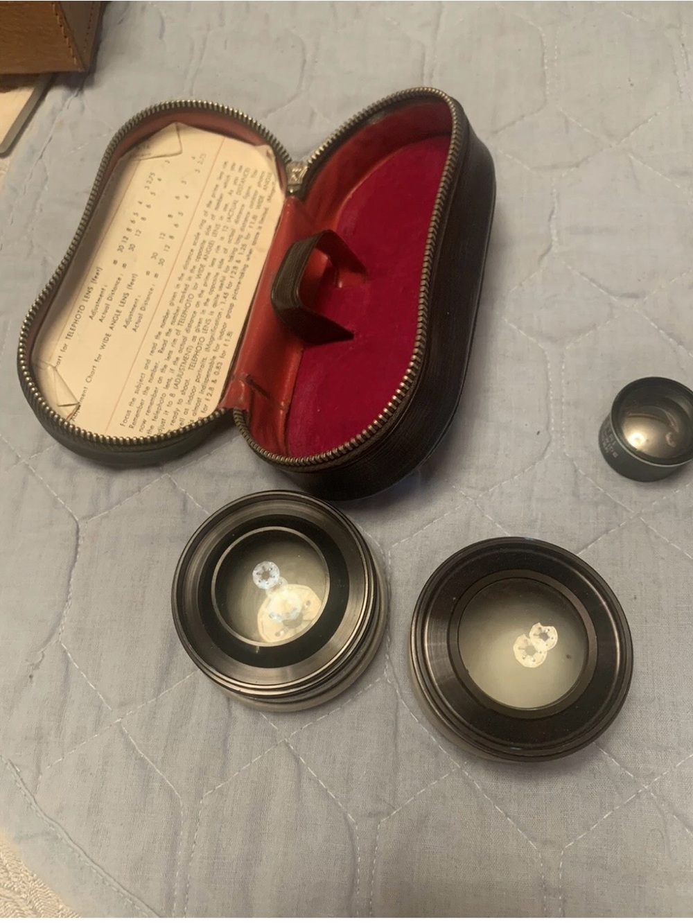 Vintage Petri 7s Aux Telephoto & Wide-Angle Lens 1:2.8 45 mm with Case/Caps SET